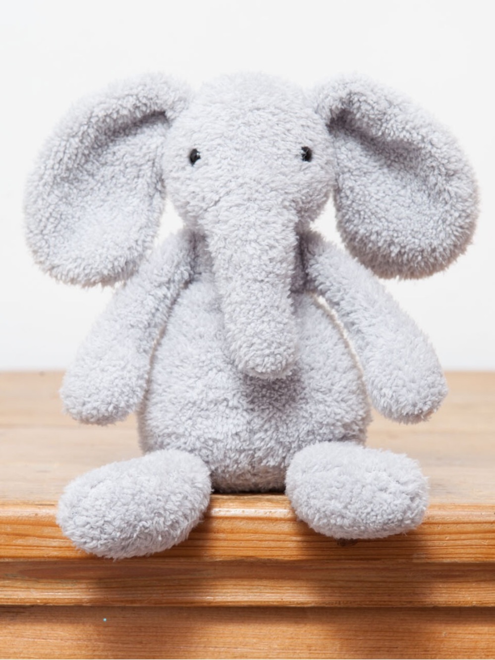Jellycat Chouchou Elly Elephant grey baby soft toy plush beanie retired 2018